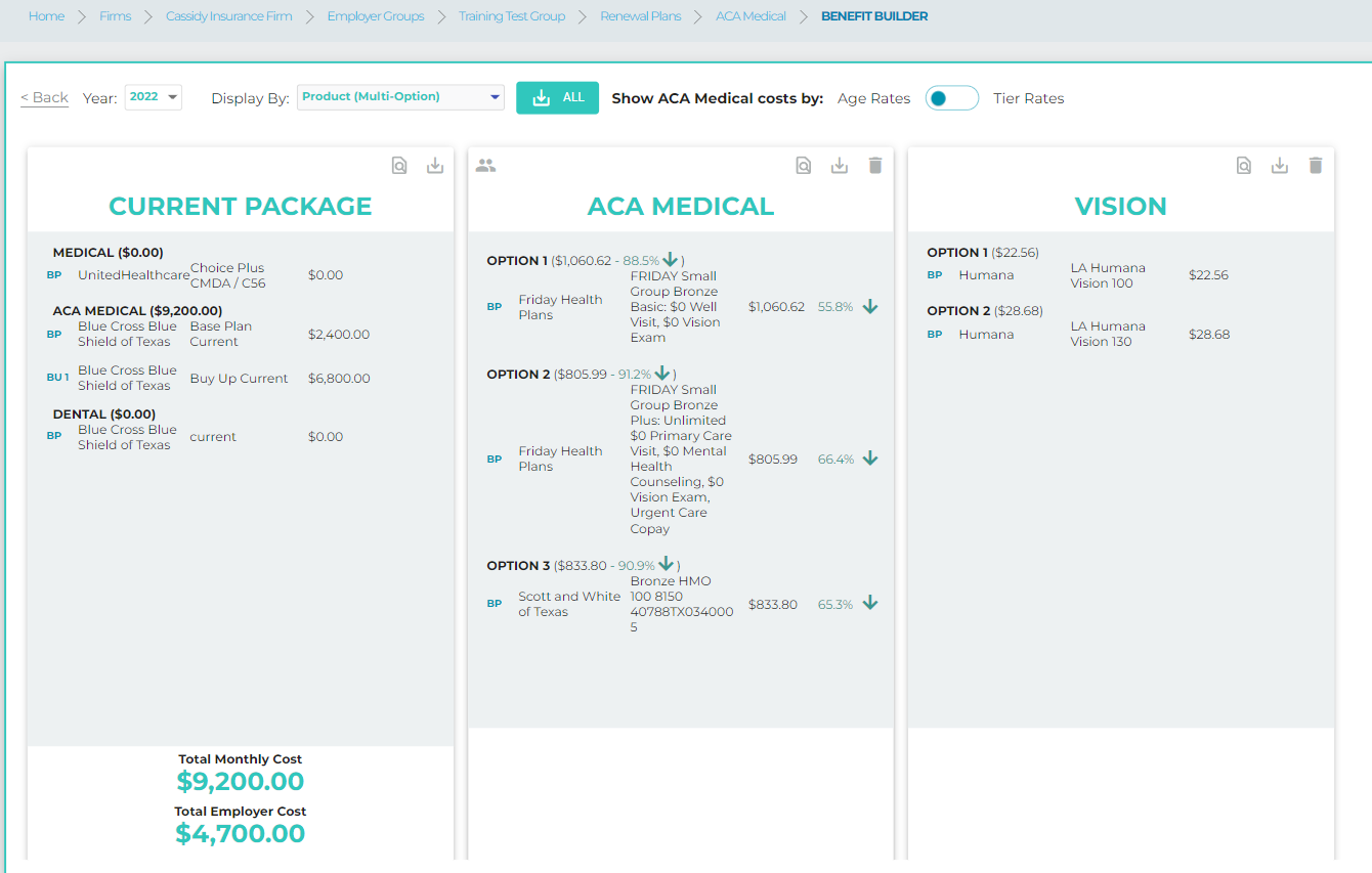 Understanding Options vs Packages PerfectQuote
